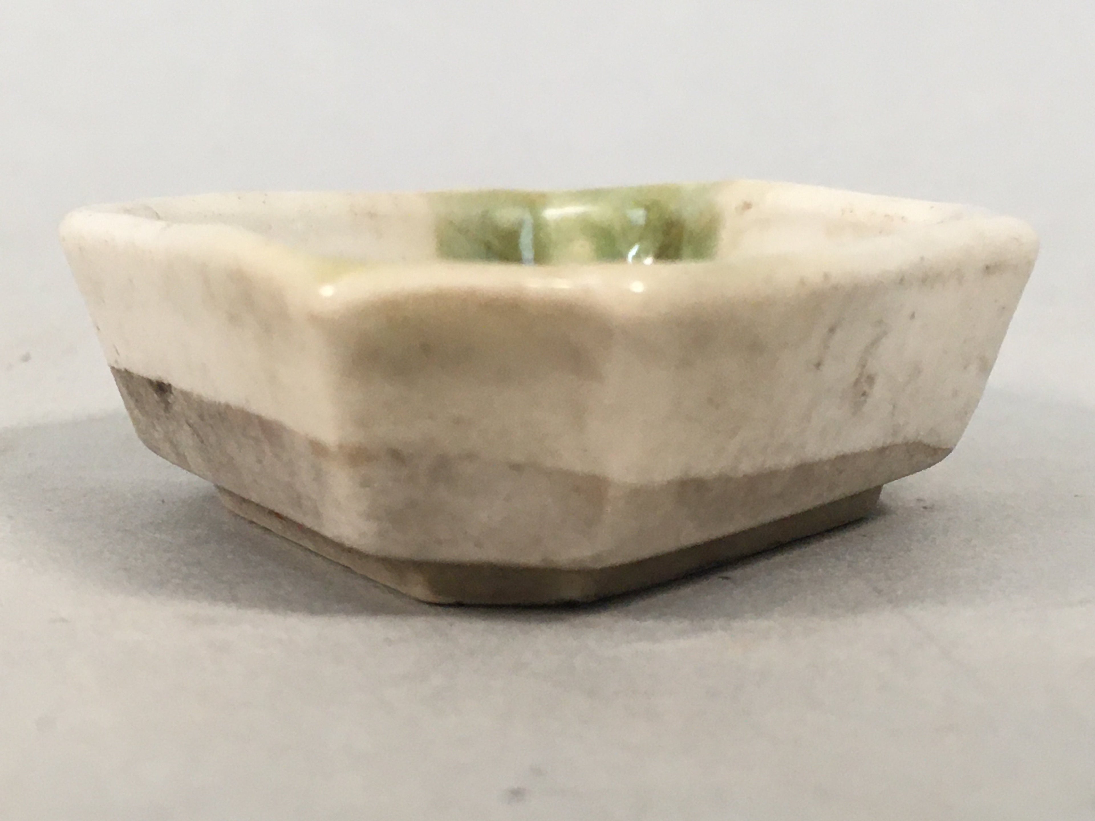 Japanese Porcelain Small Bowl Vtg Kozara Diamond Soy Sauce Dipping Dish PP423