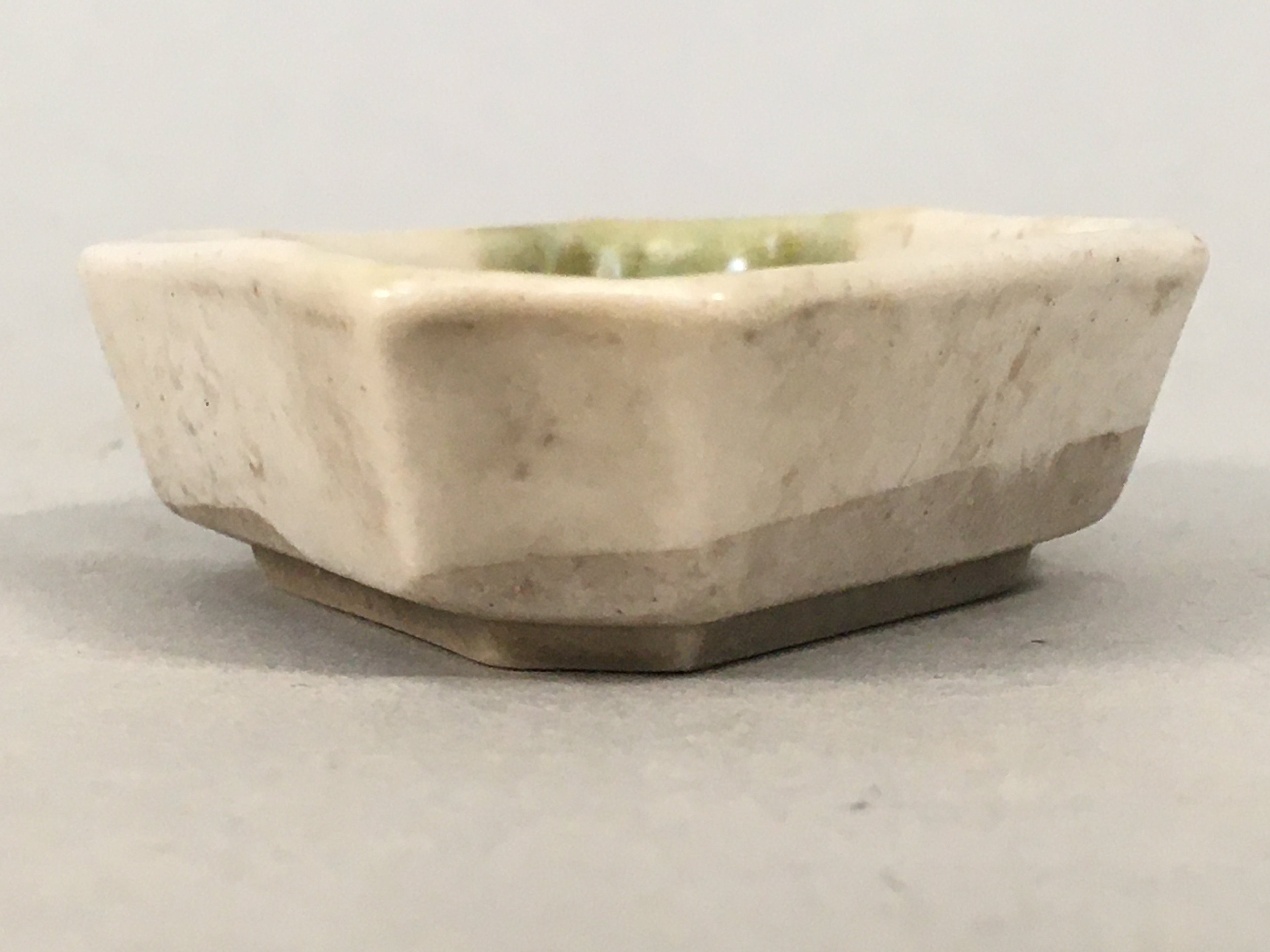 Japanese Porcelain Small Bowl Vtg Kozara Diamond Soy Sauce Dipping Dish PP423