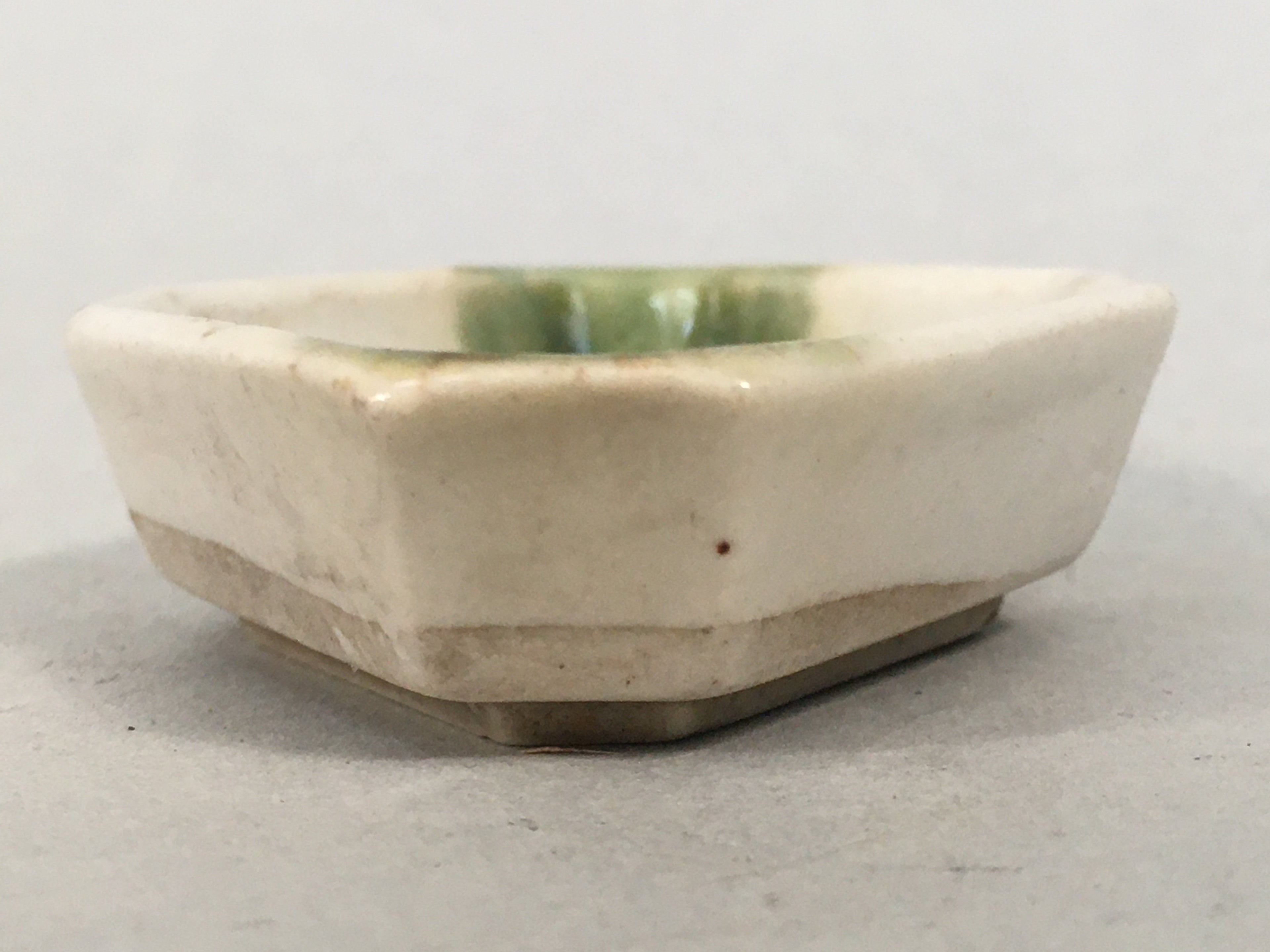 Japanese Porcelain Small Bowl Vtg Kozara Diamond Soy Sauce Dipping Dish PP425