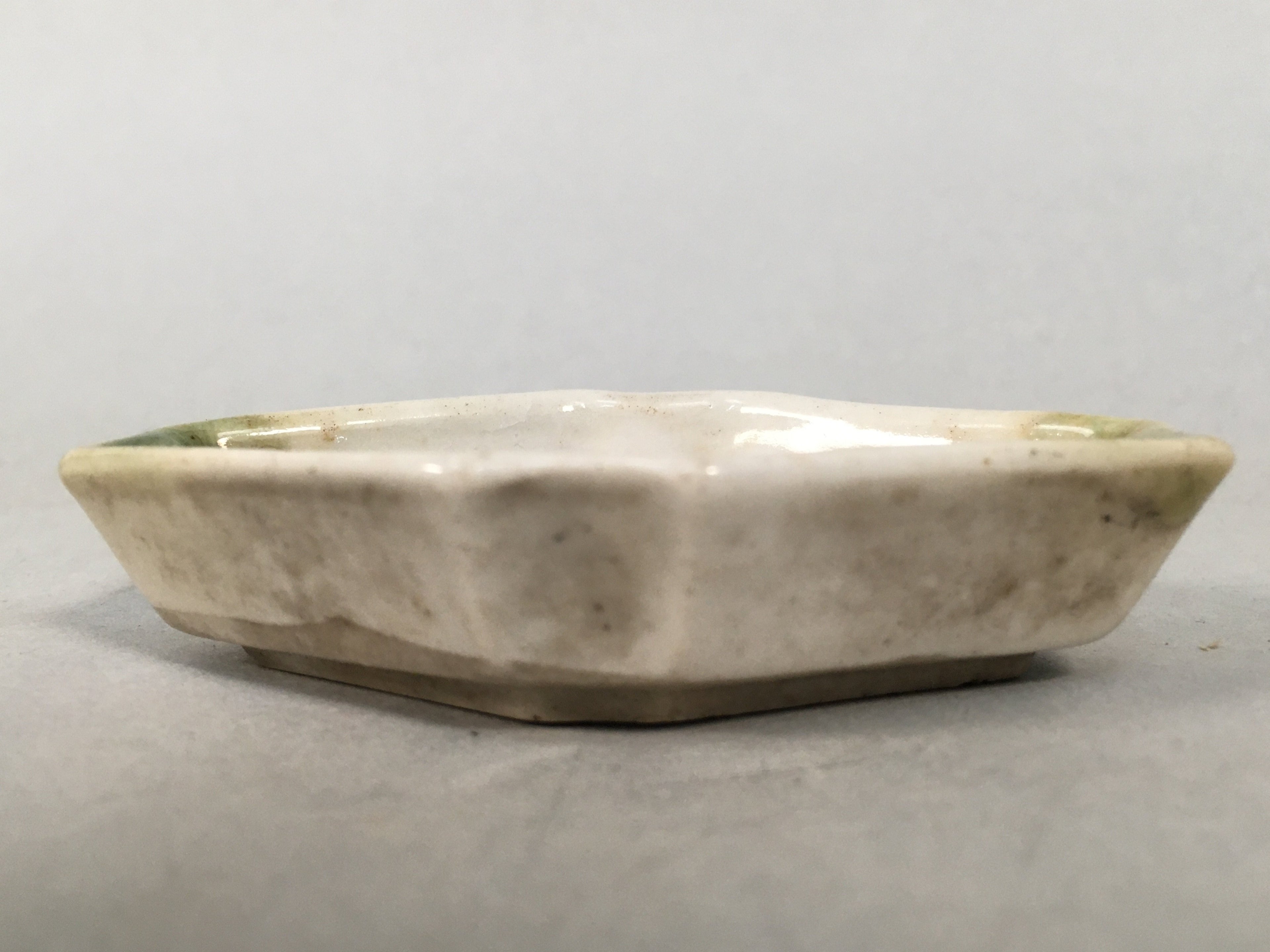 Japanese Porcelain Small Bowl Vtg Kozara Diamond Soy Sauce Dipping Dish PP427