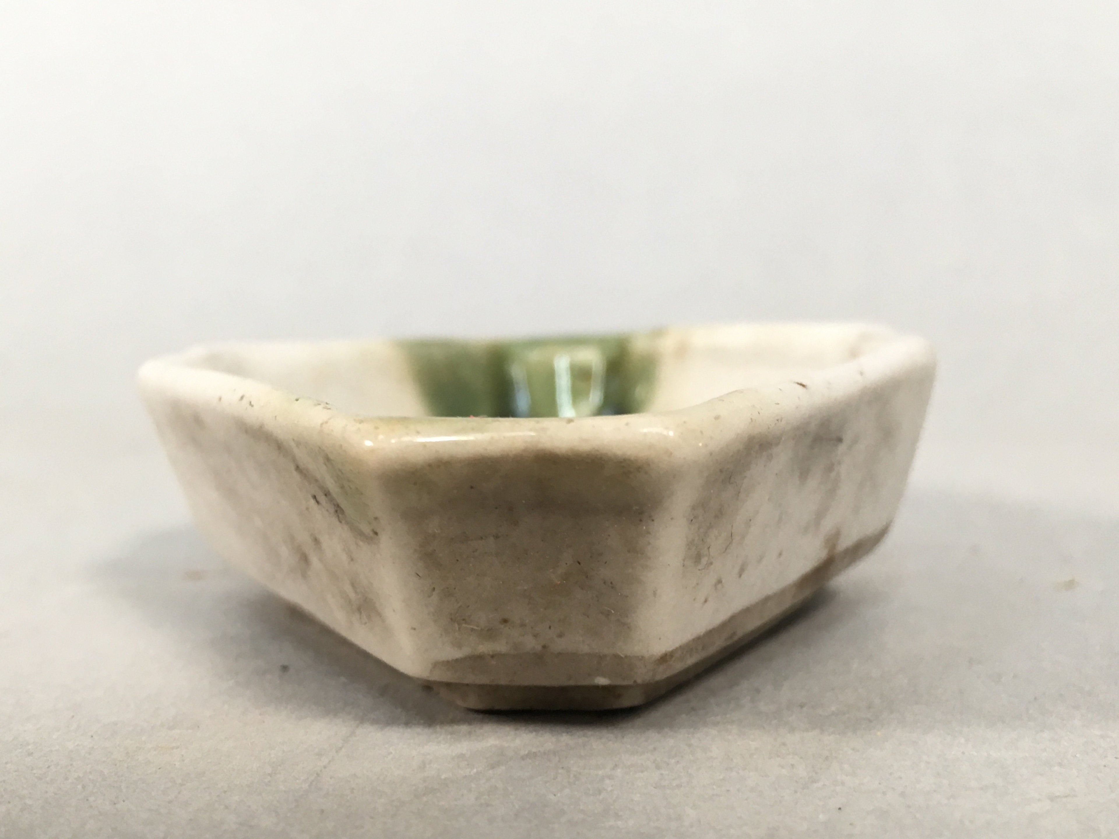 Japanese Porcelain Small Bowl Vtg Kozara Diamond Soy Sauce Dipping Dish PP427