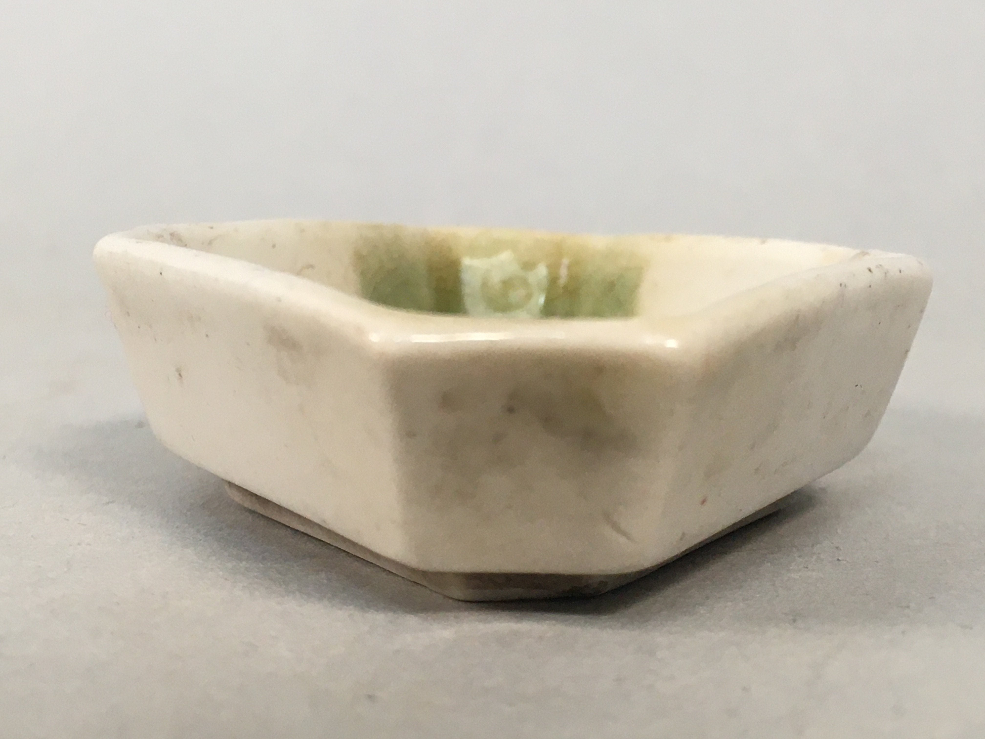 Japanese Porcelain Small Bowl Vtg Kozara Diamond Soy Sauce Dipping Dish PP428
