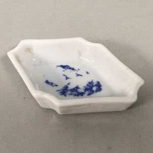 Japanese Porcelain Small Bowl Vtg Kozara Diamond Soy Sauce Dipping Dish PP430