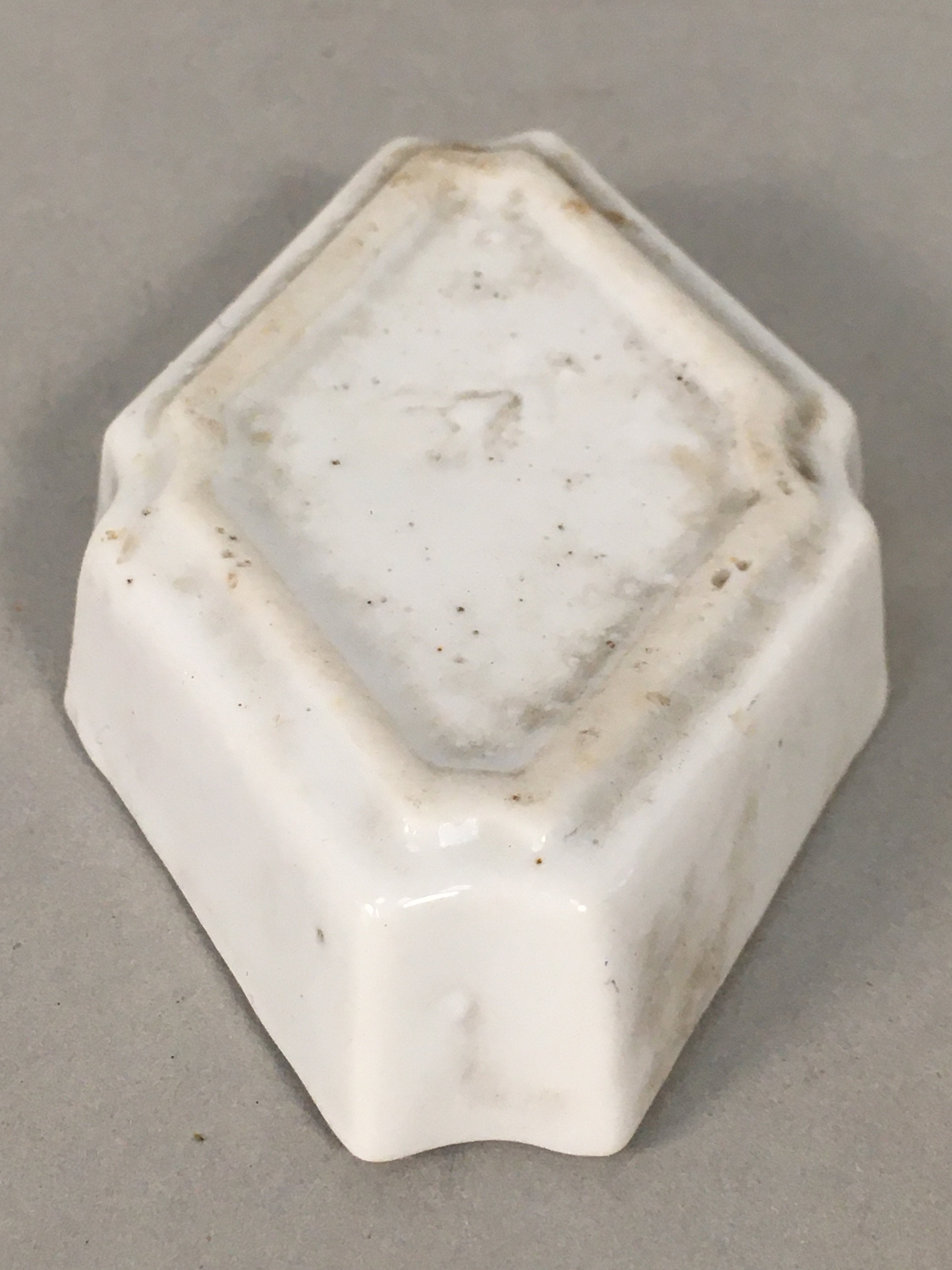 Japanese Porcelain Small Bowl Vtg Kozara Diamond Soy Sauce Dipping Dish PP431