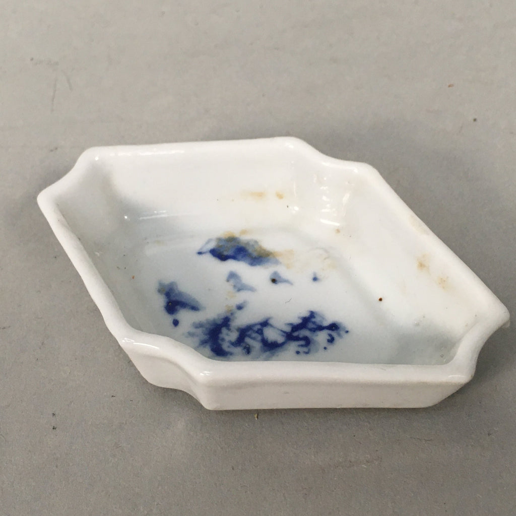 Japanese Porcelain Small Bowl Vtg Kozara Diamond Soy Sauce Dipping Dish PP431