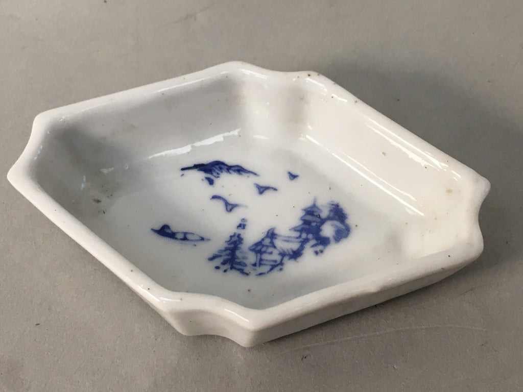 Japanese Porcelain Small Bowl Vtg Kozara Diamond Soy Sauce Dipping Dish PP433