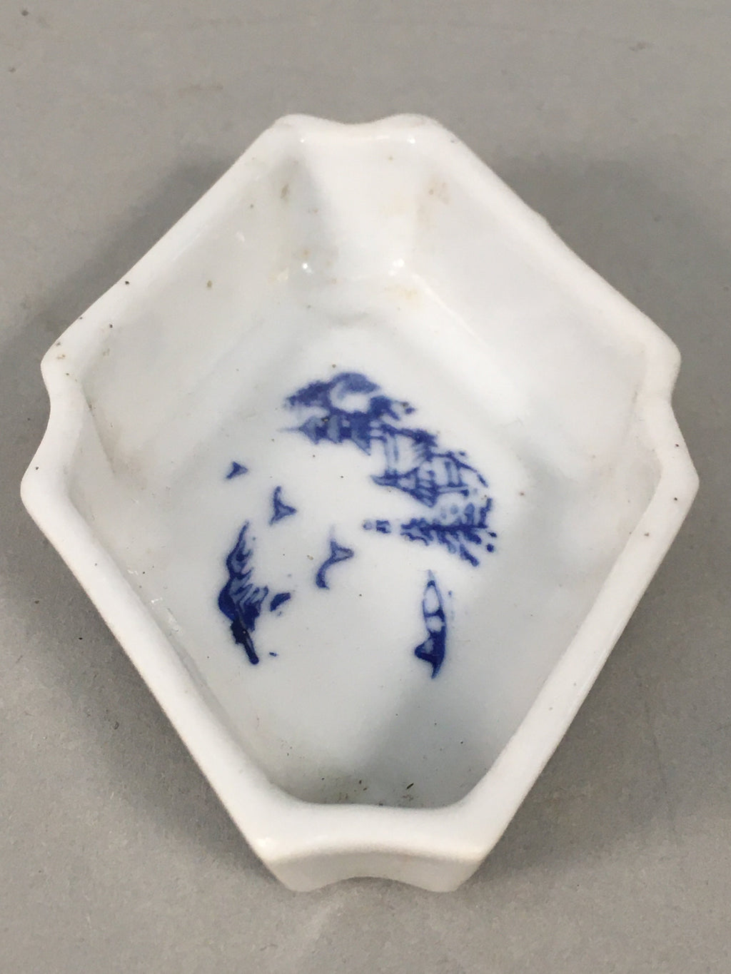 Japanese Porcelain Small Bowl Vtg Kozara Diamond Soy Sauce Dipping Dish PP433