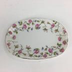 Japanese Porcelain Small Plate Hoya China Corp. Vtg Flower Pattern PP791