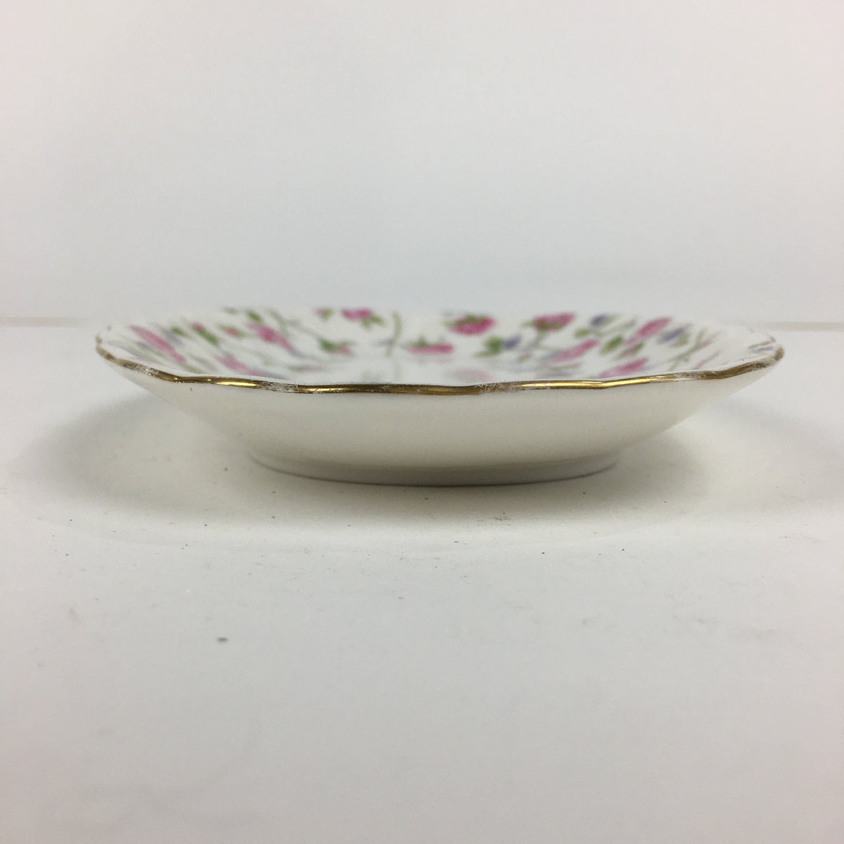 Japanese Porcelain Small Plate Hoya China Corp. Vtg Flower Pattern PP791