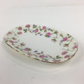 Japanese Porcelain Small Plate Hoya China Corp. Vtg Flower Pattern PP791