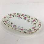 Japanese Porcelain Small Plate Hoya China Corp. Vtg Flower Pattern PP791