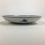 Japanese Porcelain Small Plate Kozara Vtg Blue Flower Dandelion Kozara PP801