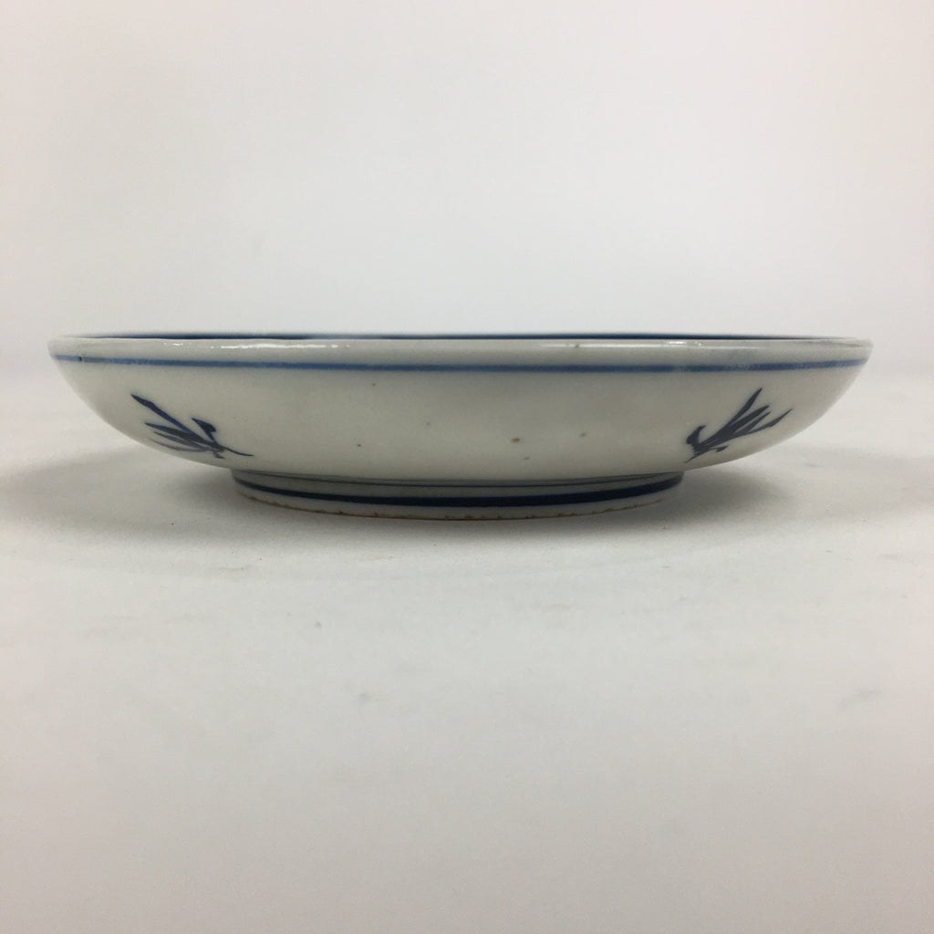 Japanese Porcelain Small Plate Kozara Vtg Blue Flower Dandelion Kozara PP801