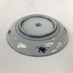 Japanese Porcelain Small Plate Kozara Vtg Blue Flower Dandelion Kozara PP801