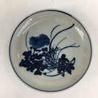 Japanese Porcelain Small Plate Kozara Vtg Blue Flower Dandelion Kozara PP801