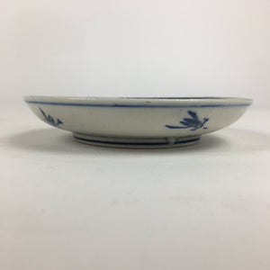 Japanese Porcelain Small Plate Kozara Vtg Blue Flower Dandelion Kozara PP802