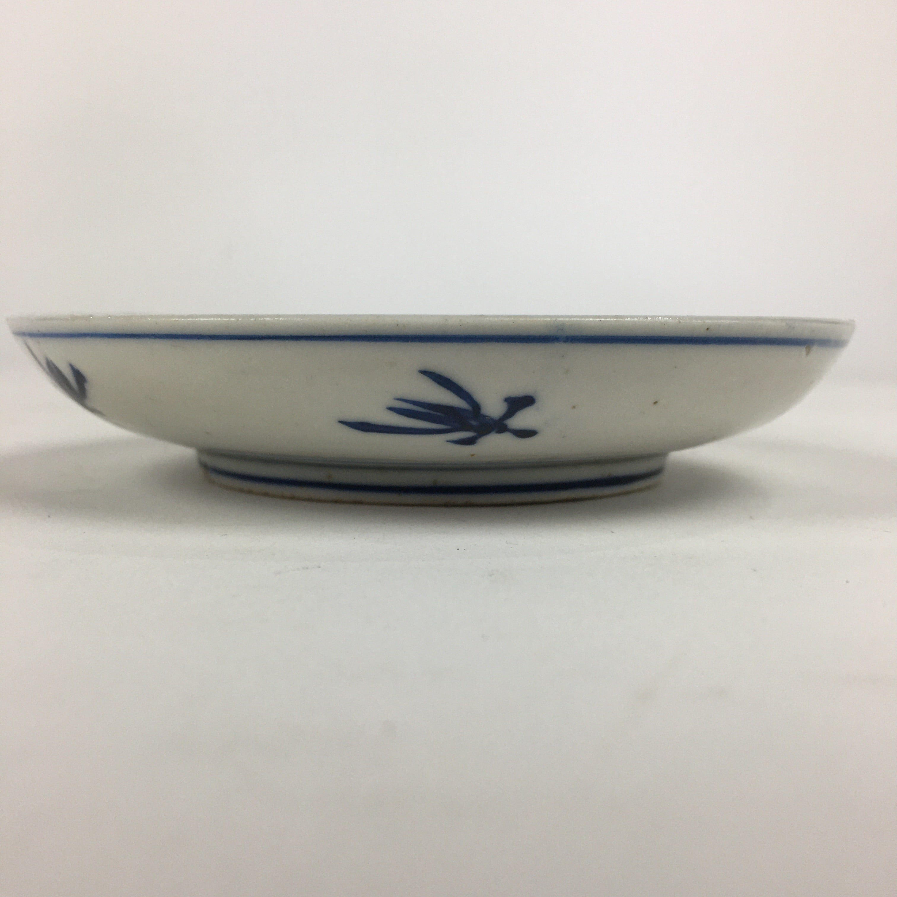 Japanese Porcelain Small Plate Kozara Vtg Blue Flower Dandelion Kozara PP802