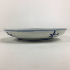 Japanese Porcelain Small Plate Kozara Vtg Blue Flower Dandelion Kozara PP803