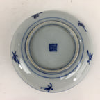Japanese Porcelain Small Plate Kozara Vtg Blue Flower Dandelion Kozara PP803