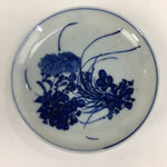 Japanese Porcelain Small Plate Kozara Vtg Blue Flower Dandelion Kozara PP803
