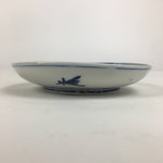 Japanese Porcelain Small Plate Kozara Vtg Blue Flower Dandelion Kozara PP804