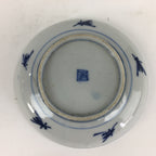 Japanese Porcelain Small Plate Kozara Vtg Blue Flower Dandelion Kozara PP804