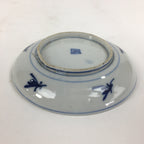 Japanese Porcelain Small Plate Kozara Vtg Blue Flower Dandelion Kozara PP804