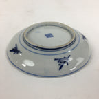 Japanese Porcelain Small Plate Kozara Vtg Blue Flower Dandelion Kozara PP804