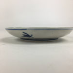 Japanese Porcelain Small Plate Kozara Vtg Blue Flower Dandelion Kozara PP805