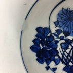 Japanese Porcelain Small Plate Kozara Vtg Blue Flower Dandelion Kozara PP805