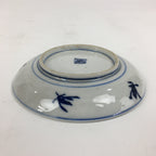 Japanese Porcelain Small Plate Kozara Vtg Blue Flower Dandelion Kozara PP805