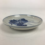 Japanese Porcelain Small Plate Kozara Vtg Blue Flower Dandelion Kozara PP806