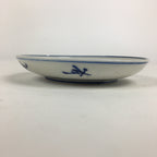 Japanese Porcelain Small Plate Kozara Vtg Blue Flower Dandelion Kozara PP807