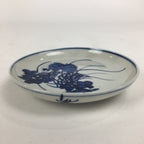Japanese Porcelain Small Plate Kozara Vtg Blue Flower Dandelion Kozara PP808