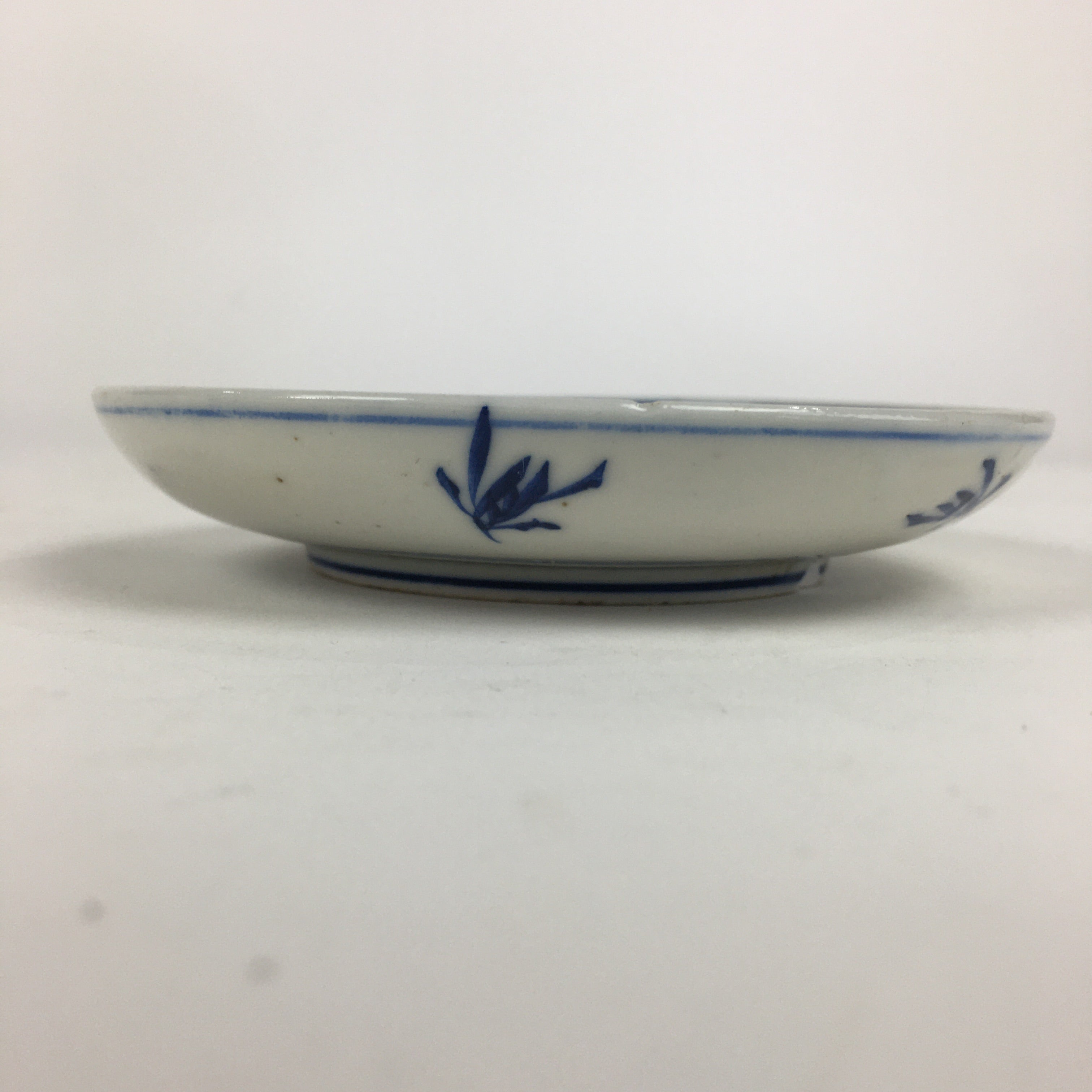 Japanese Porcelain Small Plate Kozara Vtg Blue Flower Dandelion Kozara PP808