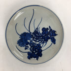 Japanese Porcelain Small Plate Kozara Vtg Blue Flower Dandelion Kozara PP808