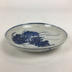 Japanese Porcelain Small Plate Kozara Vtg Blue Flower Dandelion Kozara PP809