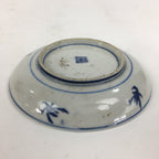 Japanese Porcelain Small Plate Kozara Vtg Blue Flower Dandelion Kozara PP809