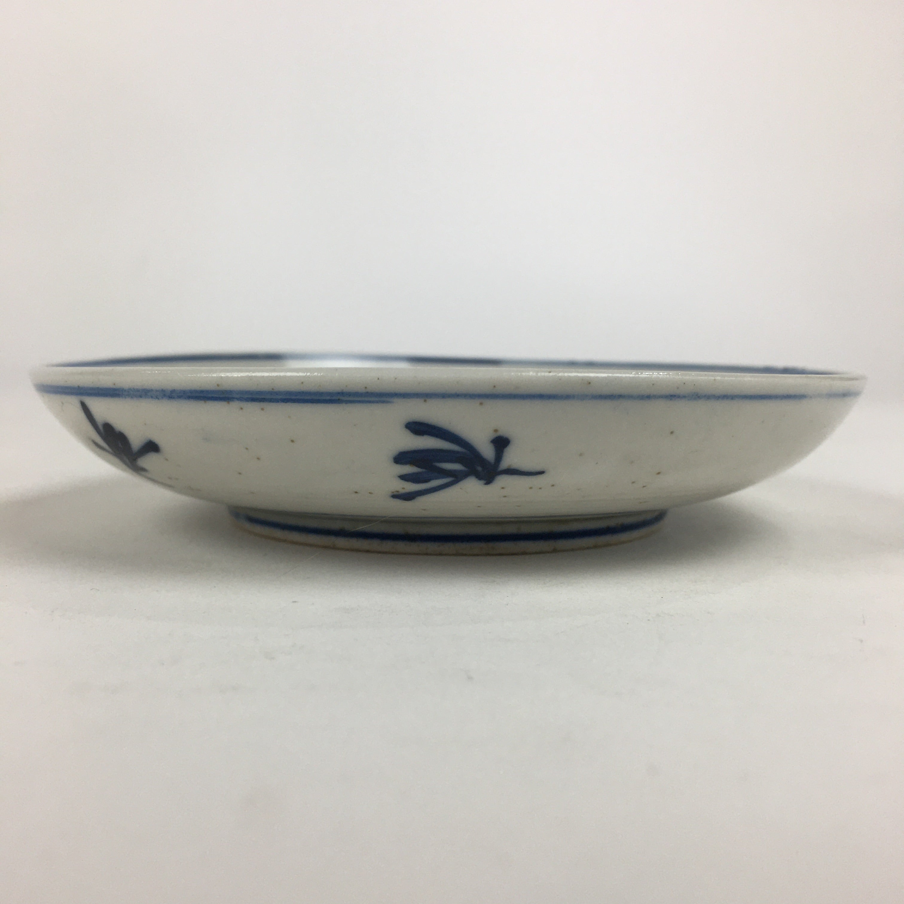 Japanese Porcelain Small Plate Kozara Vtg Blue Flower Dandelion Kozara PP810
