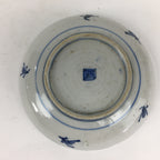 Japanese Porcelain Small Plate Kozara Vtg Blue Flower Dandelion Kozara PP810