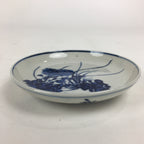 Japanese Porcelain Small Plate Kozara Vtg Blue Flower Dandelion Kozara PP811