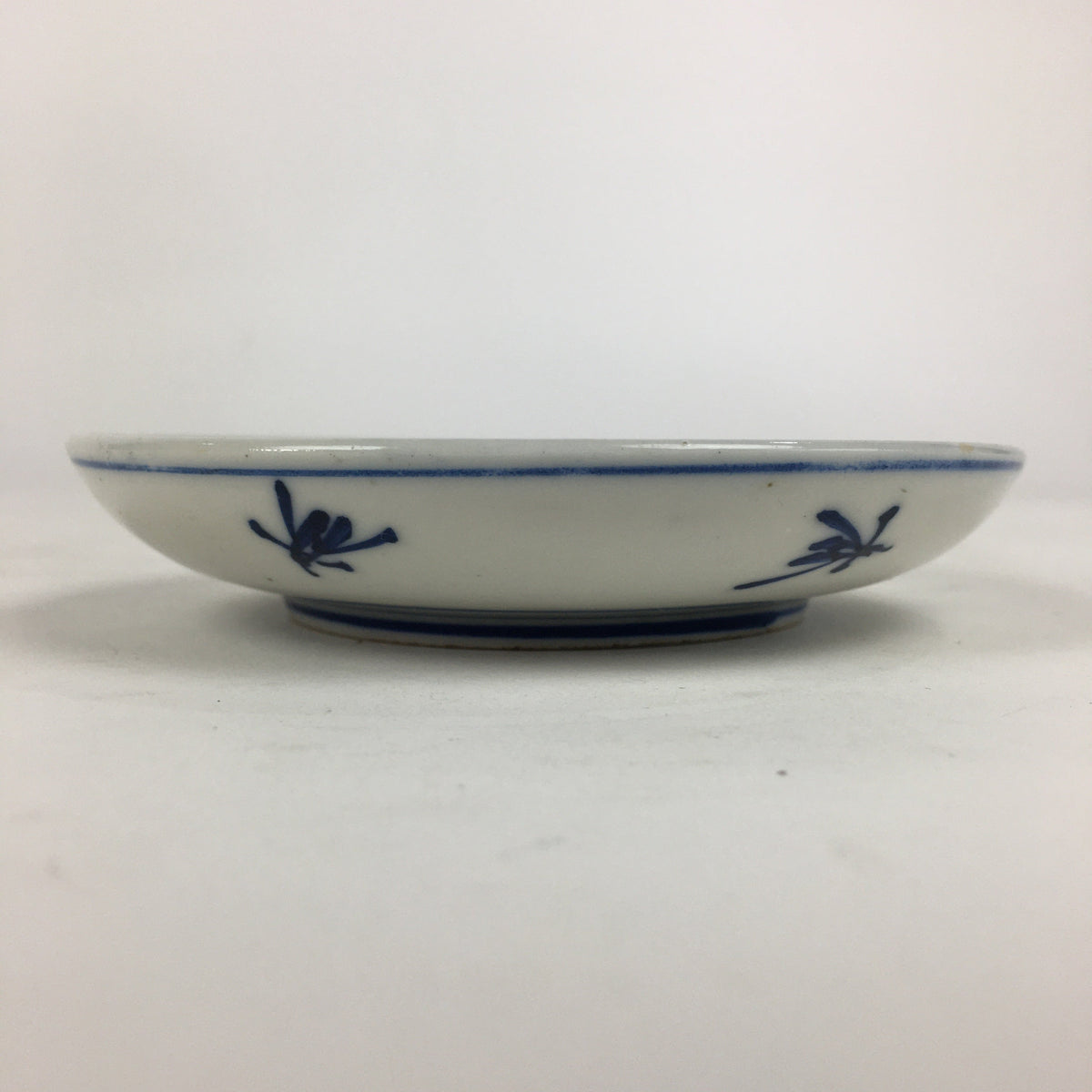 Japanese Porcelain Small Plate Kozara Vtg Blue Flower Dandelion Kozara PP811