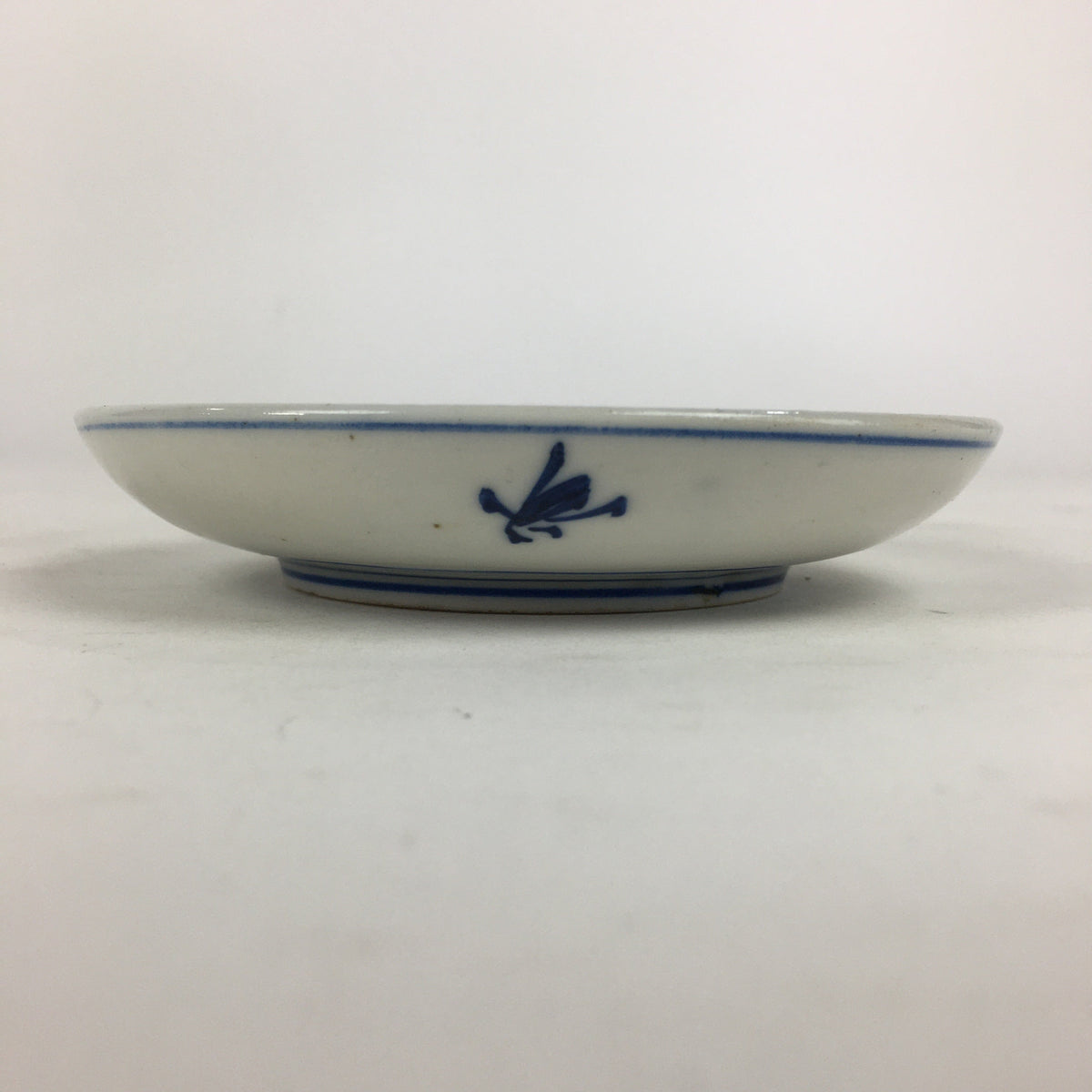 Japanese Porcelain Small Plate Kozara Vtg Blue Flower Dandelion Kozara PP811