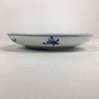 Japanese Porcelain Small Plate Kozara Vtg Blue Flower Dandelion Kozara PP812