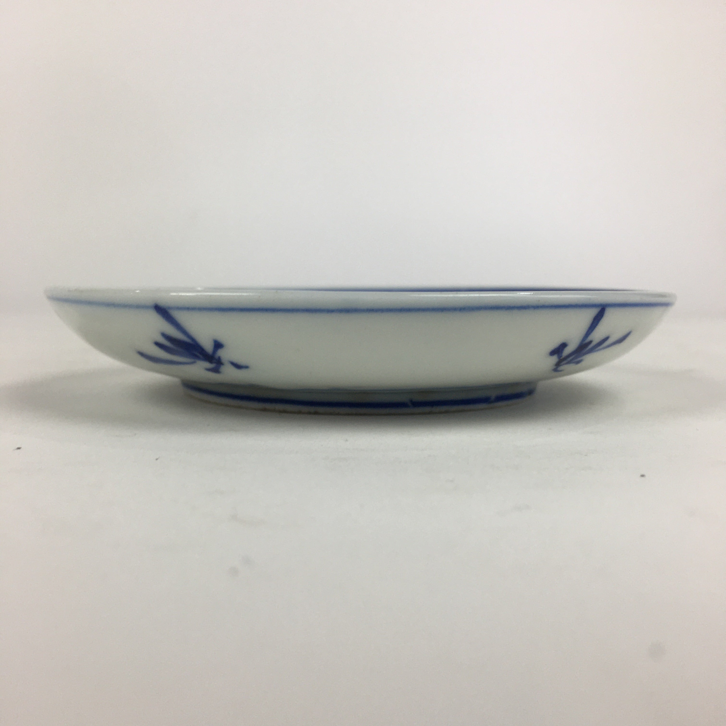 Japanese Porcelain Small Plate Kozara Vtg Blue Flower Dandelion Kozara PP812