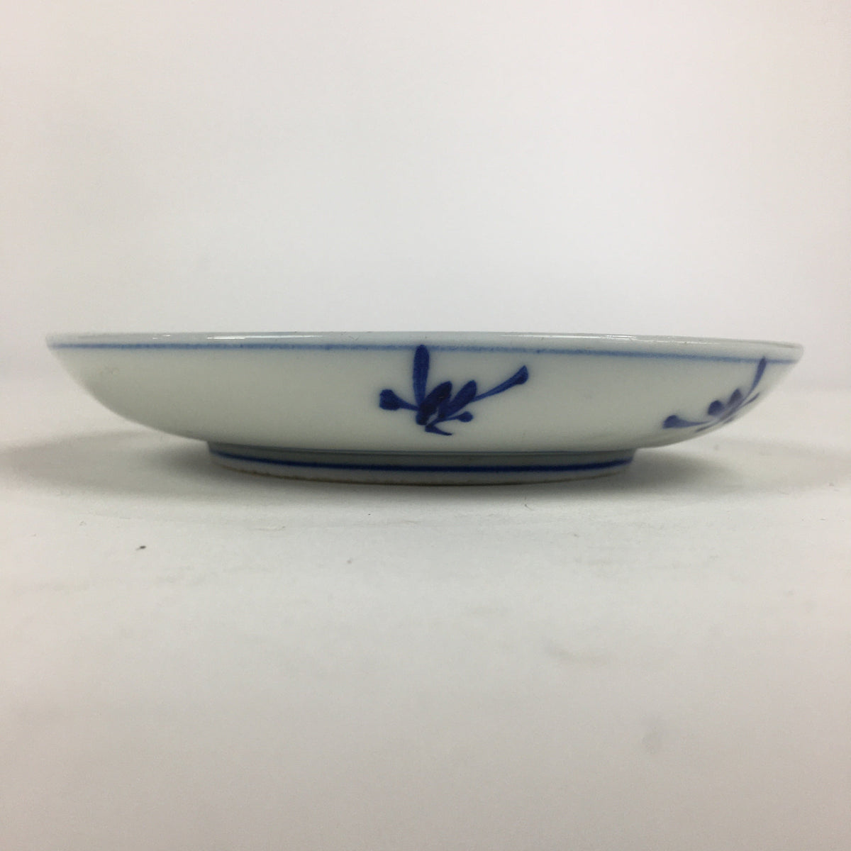 Japanese Porcelain Small Plate Kozara Vtg Blue Flower Dandelion Kozara PP812