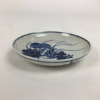 Japanese Porcelain Small Plate Kozara Vtg Blue Flower Dandelion Kozara PP813