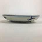 Japanese Porcelain Small Plate Kozara Vtg Blue Flower Dandelion Kozara PP813