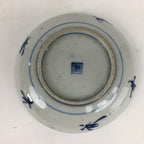 Japanese Porcelain Small Plate Kozara Vtg Blue Flower Dandelion Kozara PP813