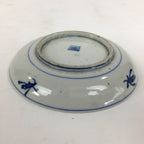 Japanese Porcelain Small Plate Kozara Vtg Blue Flower Dandelion Kozara PP813